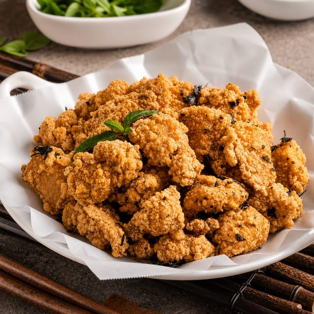 Salt Pepper Popcorn Chicken.