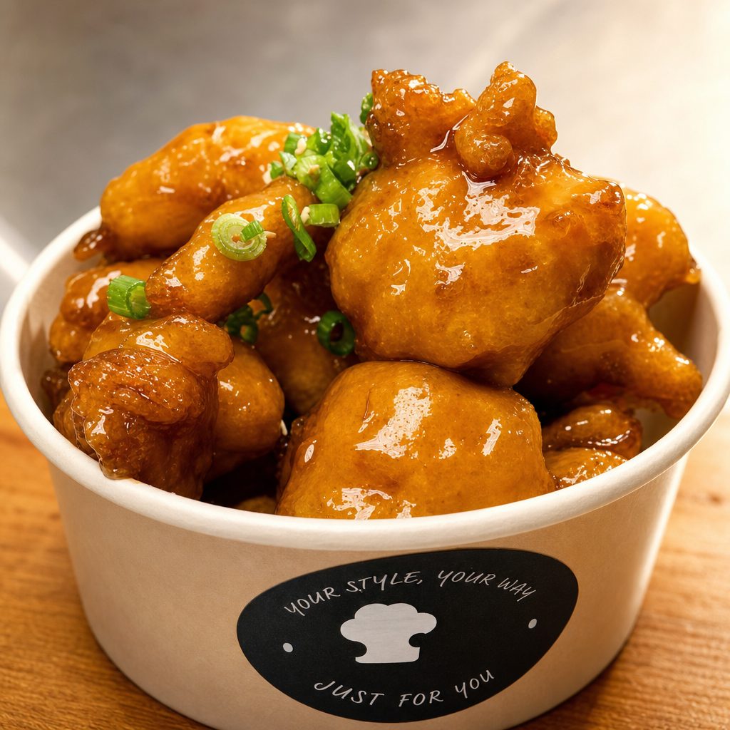 Large Crispy Honey Chicken Bowl.